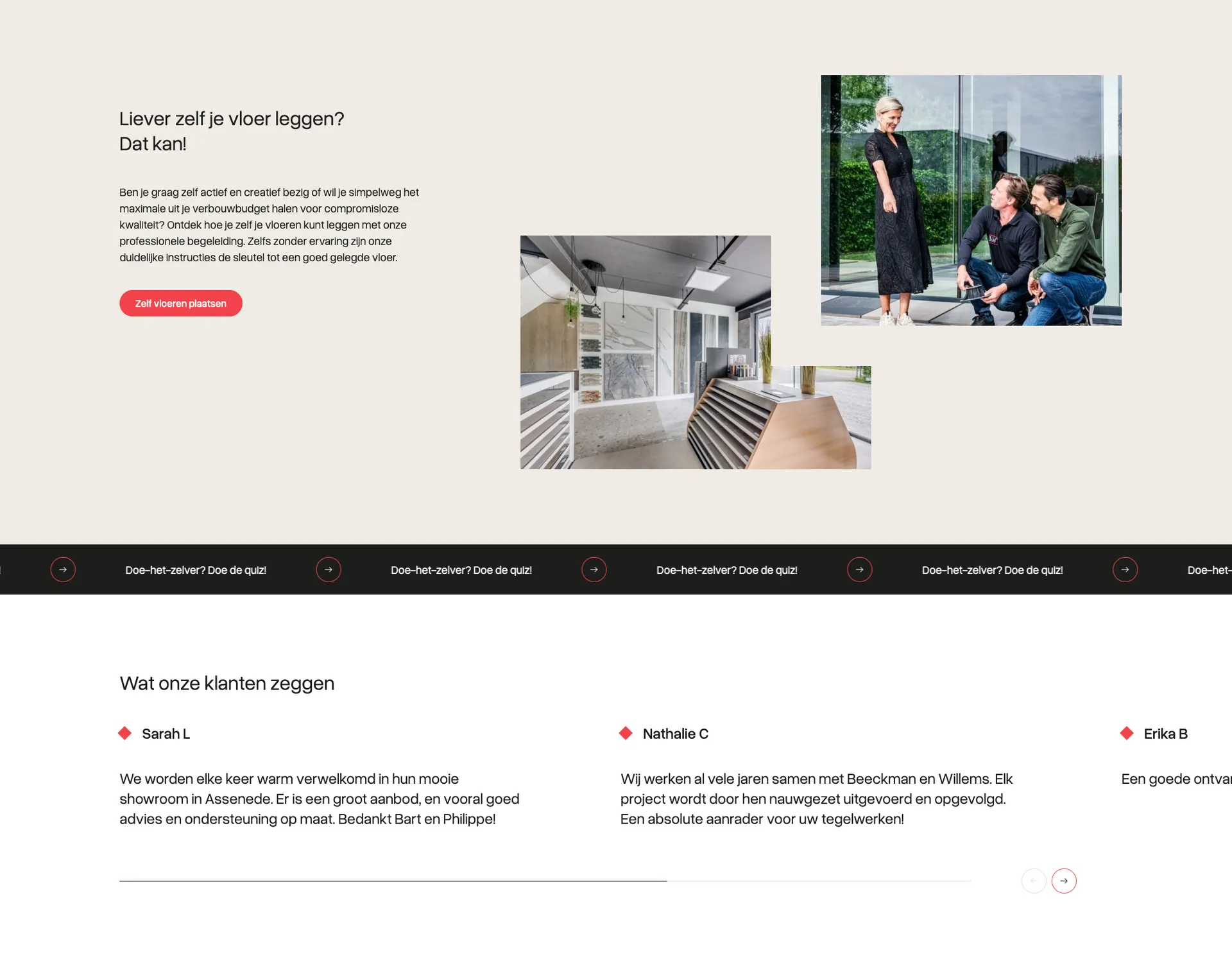 Fotografie voor Vloeren Beeckman & Willems